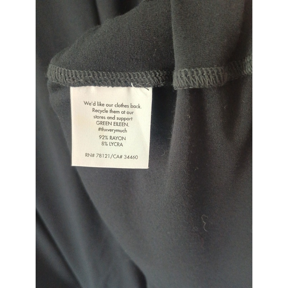 Eileen Fisher Women's Size 1x Black Skirt‎ Mini Pockets Rayon Pleated Stretch - Picture 9 of 13